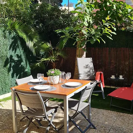 Sun-beach Avec Parking Et Jardin - 500m Des Plages De Juan Les Pins Апартаменты